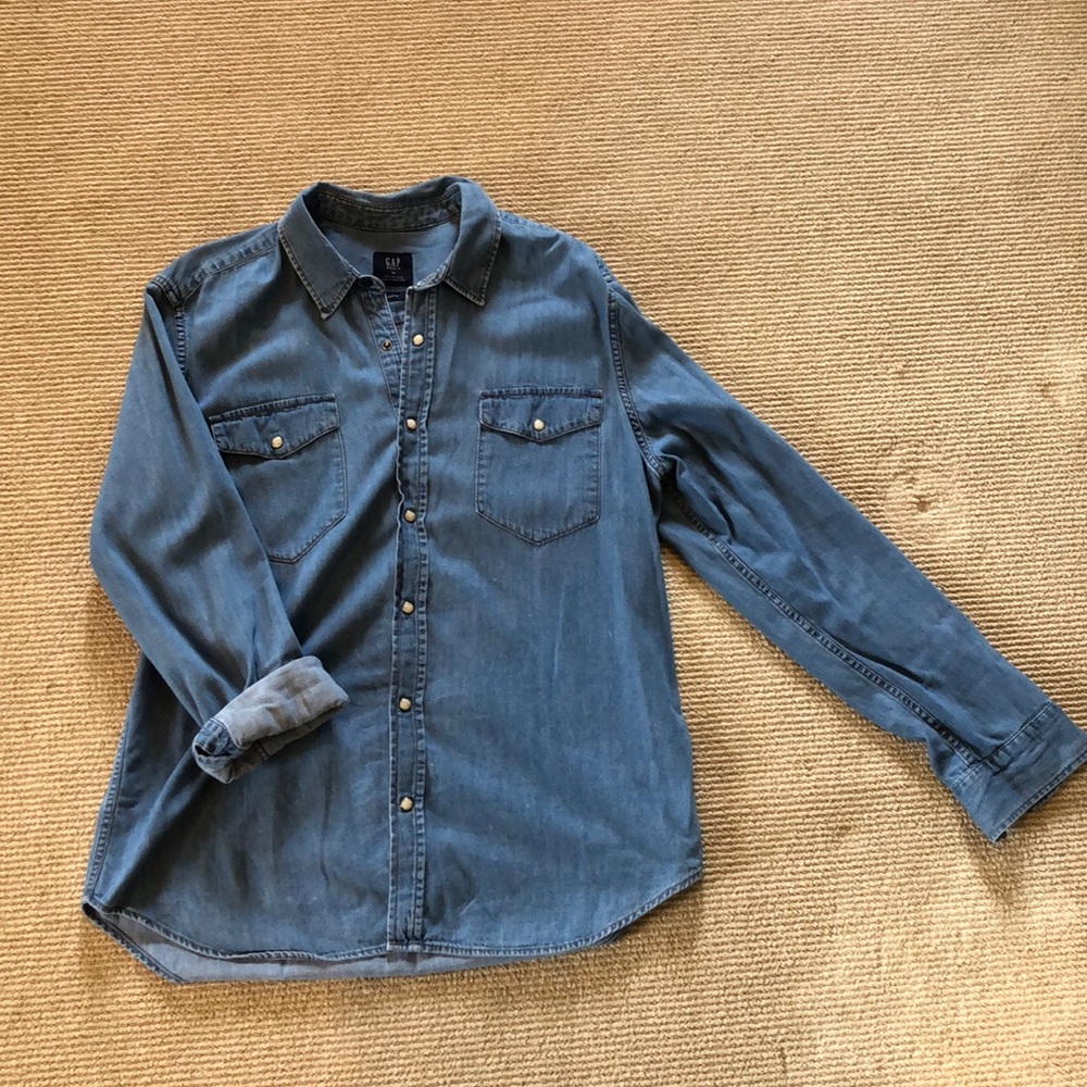 GAP Slim Fit Denim Shirt XL